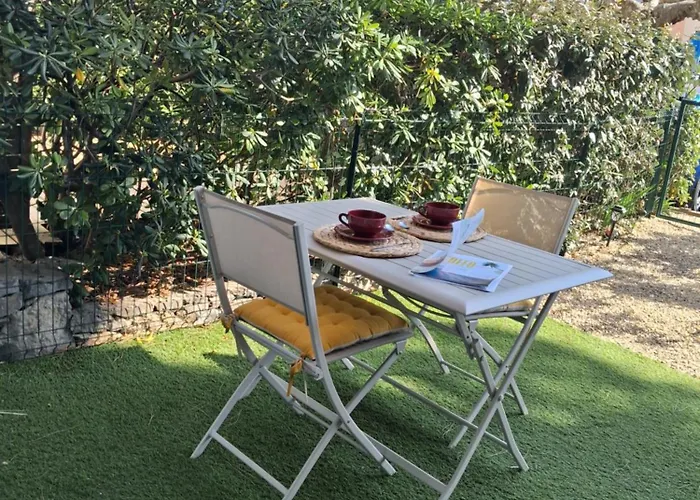 Studio Grazel Jardin Ensoleille Avec Piscine Et Clim Classe 1 Etoile *